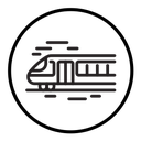 Subway high speed train icon