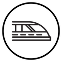 Subway high speed train icon