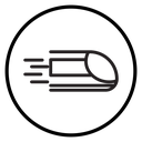 Subway high speed train icon