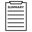 Summary Clipboard Report icon