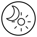 Sun and moon icon