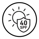 Sun protection factor 40 icon