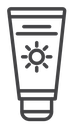 Sunscreen Tube Sun Symbol icon