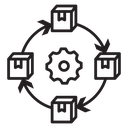Supply chain icon