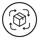 Supply chain process icon