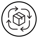 Supply chain process icon