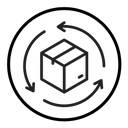 Supply chain process icon