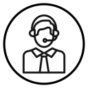Support call service icon