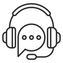 Support headset icon