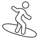Surfer Riding Wave icon