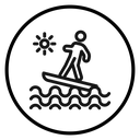 Surfing icon