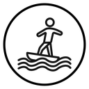 Surfing icon