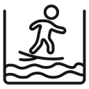 Surfing icon