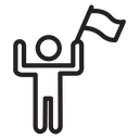Surrender, capitulate, give up icon