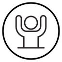 Surrender, capitulate, give up Black Outline icon