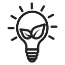 Sustainable ecological energy icon