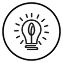 Sustainable Energy Leaf Bulb icon