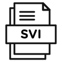 SVI File Document Black Outline icon