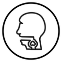 Swallowing reflex icon