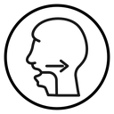Swallowing reflex icon