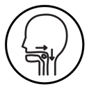 Swallowing reflex icon