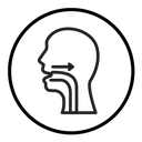 Swallowing reflex icon