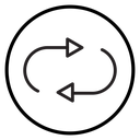 Swap Black Outline icon