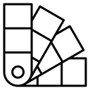 Swatches Black Outline icon