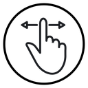 Swipe Left Right Gesture icon