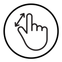 Swipe up and down icon