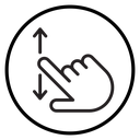 Swipe Up Down Gesture icon