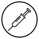 Syringe injection icon