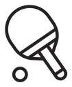 Table Tennis Line icon