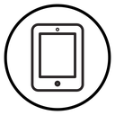 Tablet Black Outline icon