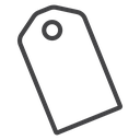 Tag Black Outline icon
