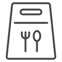 Take out food bag 3 icon