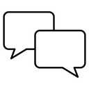 Talk bubble speech icon