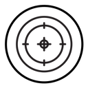 Target, aim, focus icon