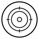 Target, aim, focus icon