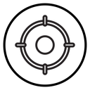 Target, aim, focus icon