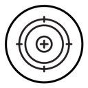 Target, aim, focus icon