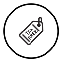 Tax free icon