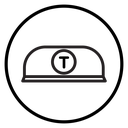 Taxi lamp icon