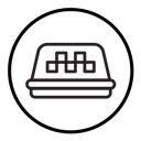Taxi lamp icon
