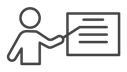 Teaching Black Outline icon
