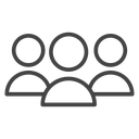 Team Black Outline icon