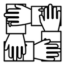Teamwork Interlocking Hands icon