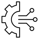 Technology Gear Circuit Nodes icon