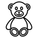 Teddy bear icon