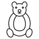 Teddy bear 4 icon